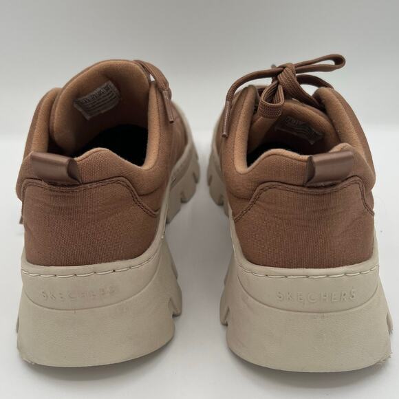 Skechers Women's Brown Chunky Lace Up Platform Sneakers Brown Size 7.5 - Picture 5 of 14